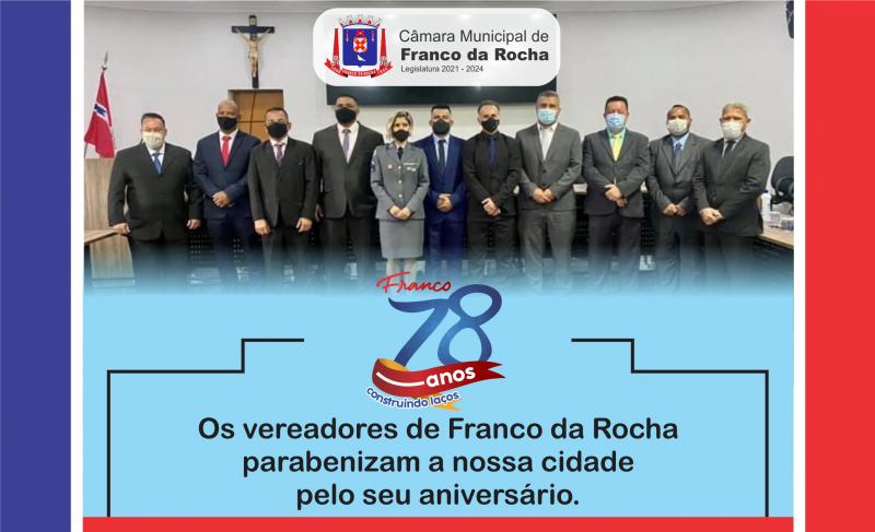 PARABÉNS FRANCO DA ROCHA PELOS SEUS 78º ANIVERSÁRIO