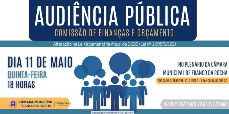 Audiência Pública - Comissão de Finanças e Orçamento